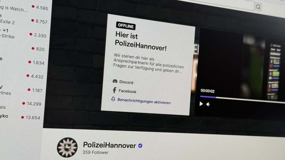 Hannover Police Launch Twitch Channel: Zocken mit Polizisten